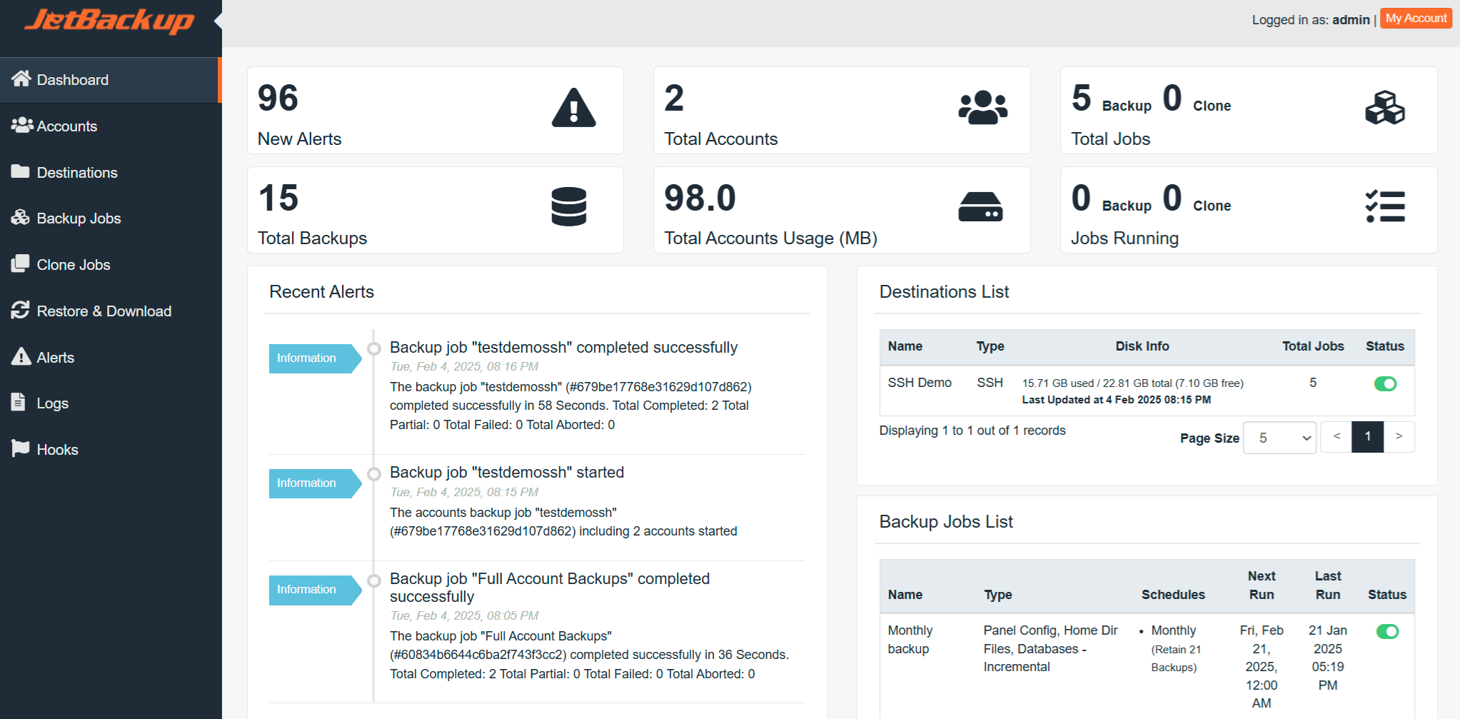 JetBackup License